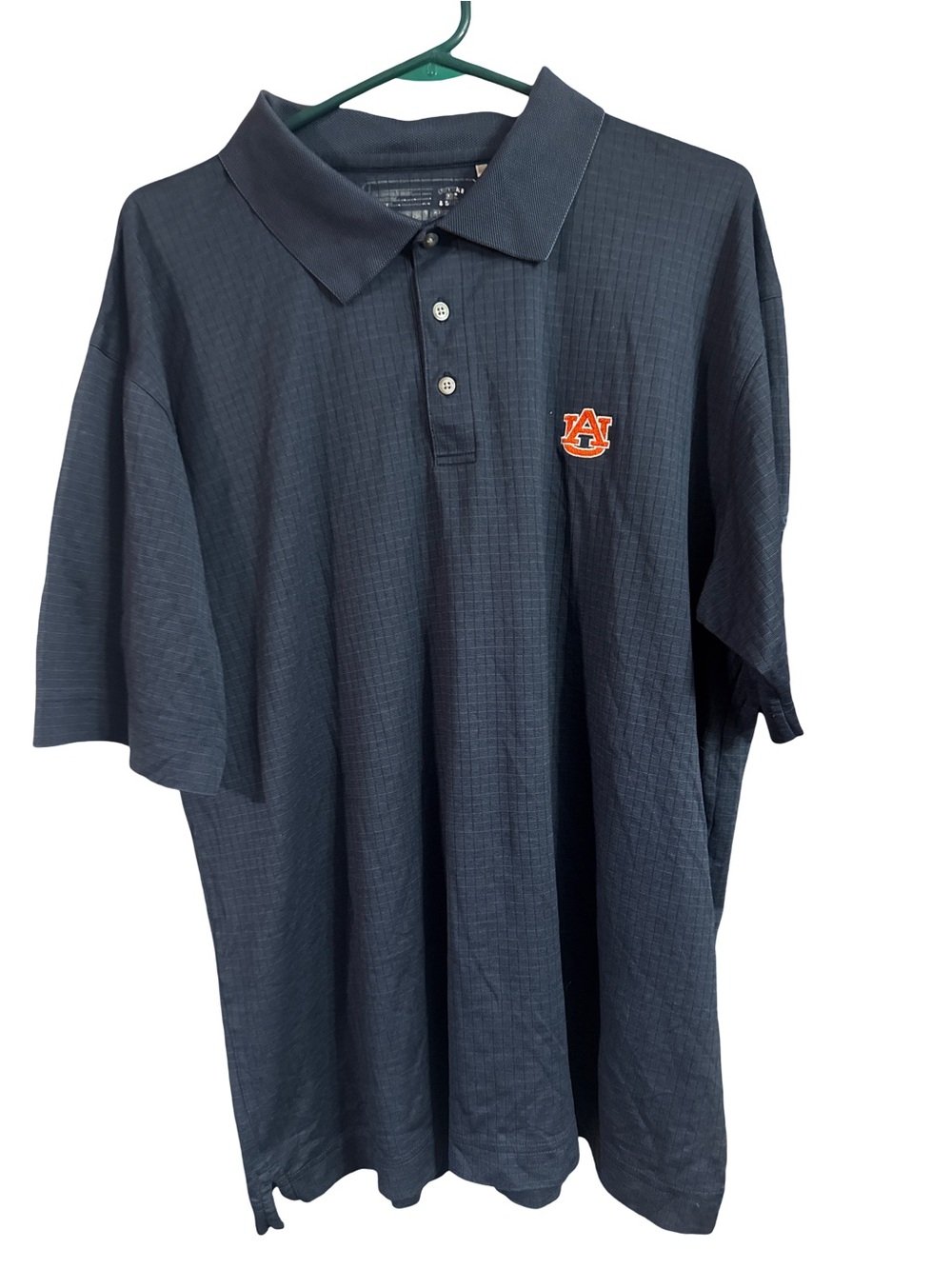 Cutter & Buck Navy Polo with Orange Auburn Logo